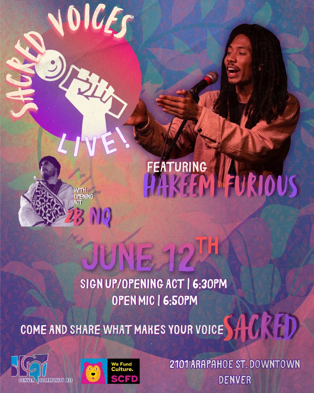 Sacred Voices LIVE! featuring Hakeem Furious