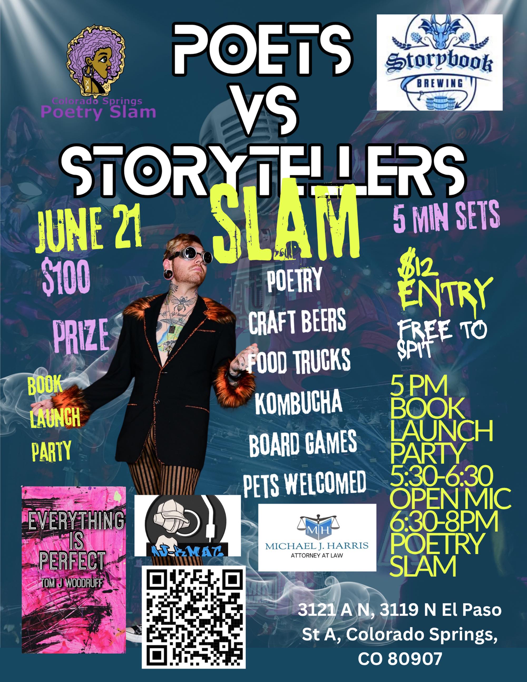 Poets vs Storytellers Slam at Storybook Brewing