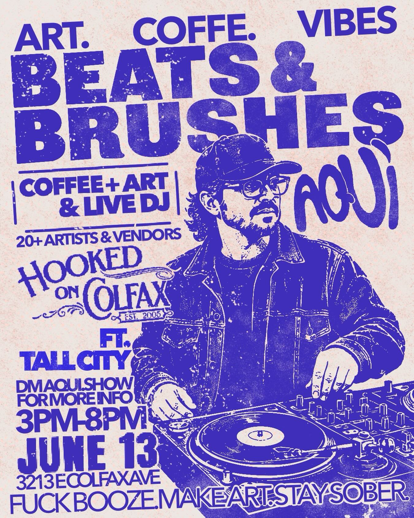 Beats & Brushes at Hooked on Colfax