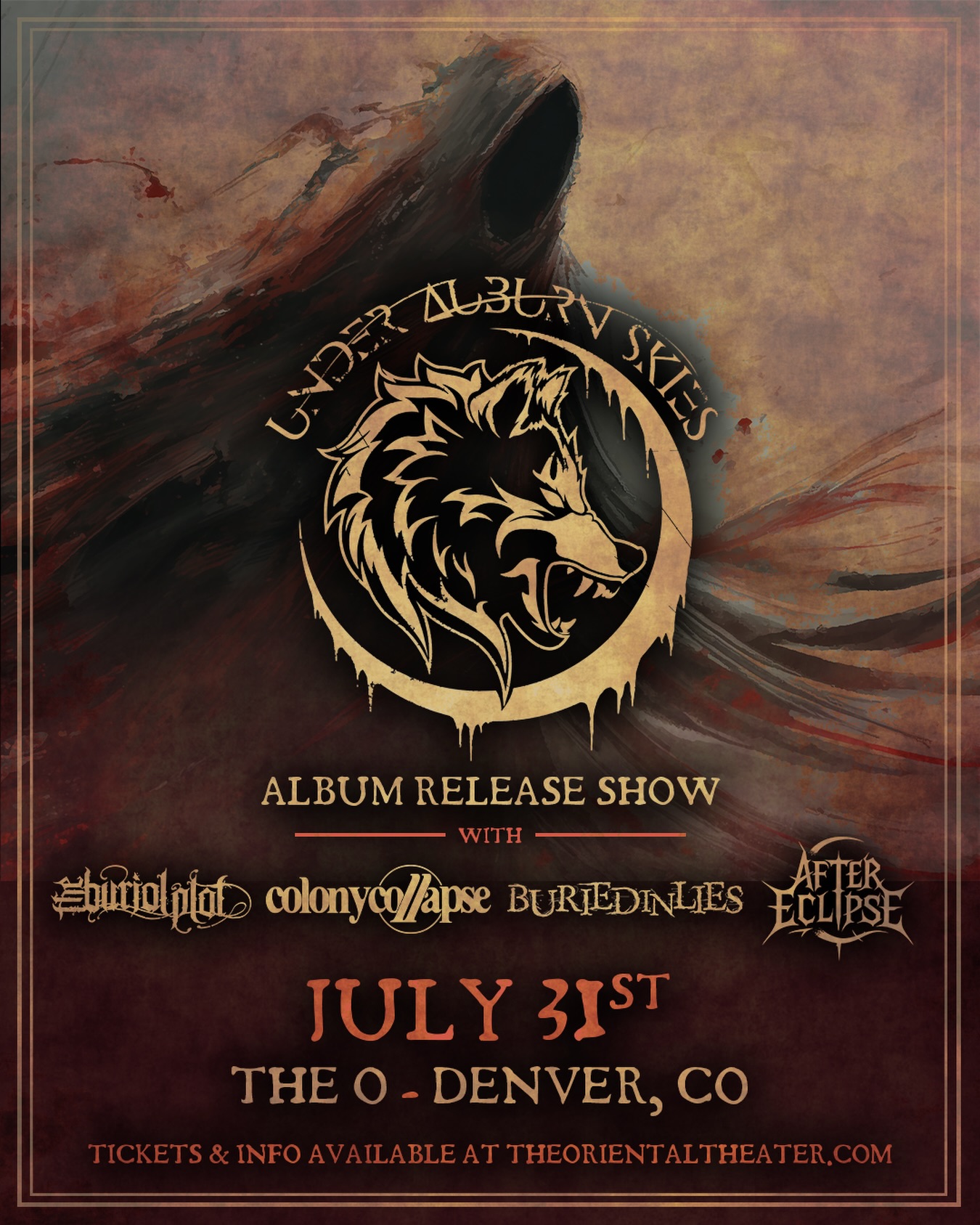 Under Auburn Skies Album Release Show at The Oriental Theater