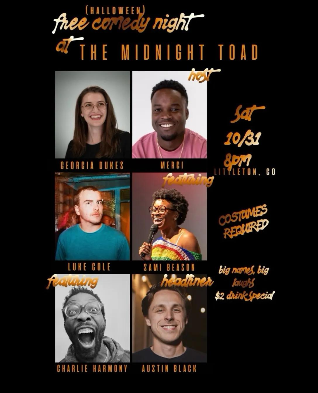 Austin Black, playing The Midnight Toad, Oct 31