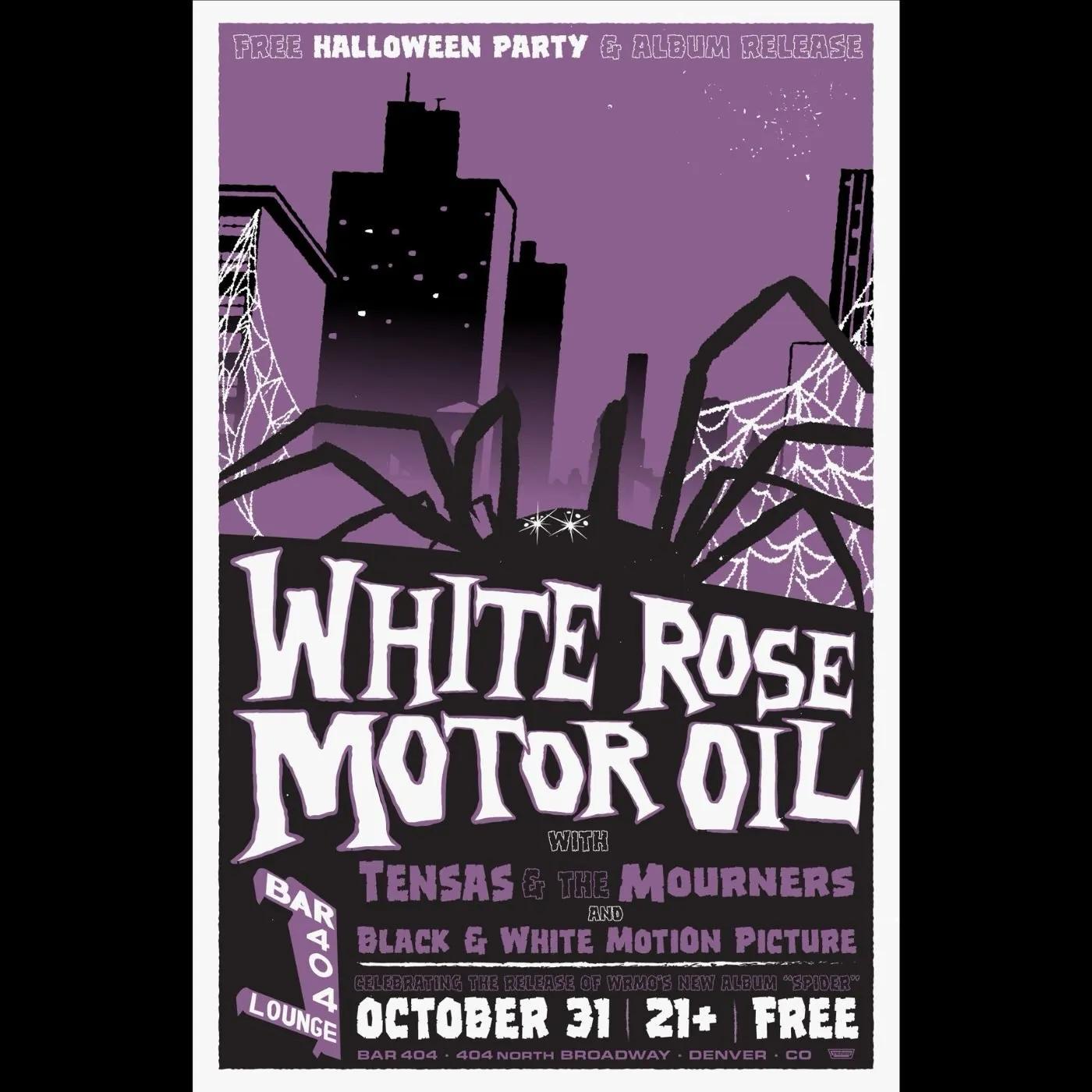 White Rose Motor Oil with Free Halloween Show, Tensas, the Mourners, and Black White Motion Picture at Bar 404 Broadway (photo 2)