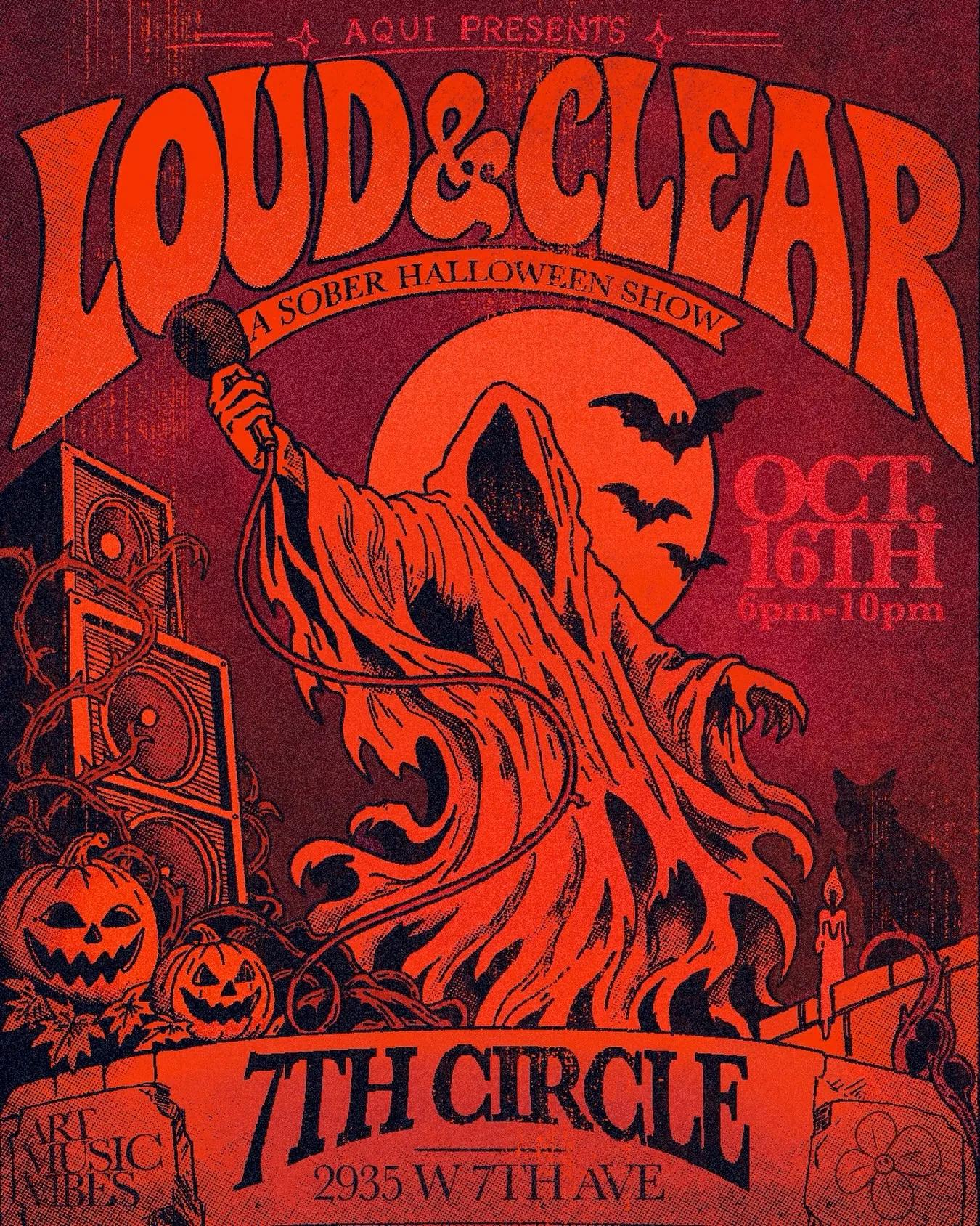 LOUD&CLEAR: a sober Halloween show at 7th Circle Music Collective, Denver
