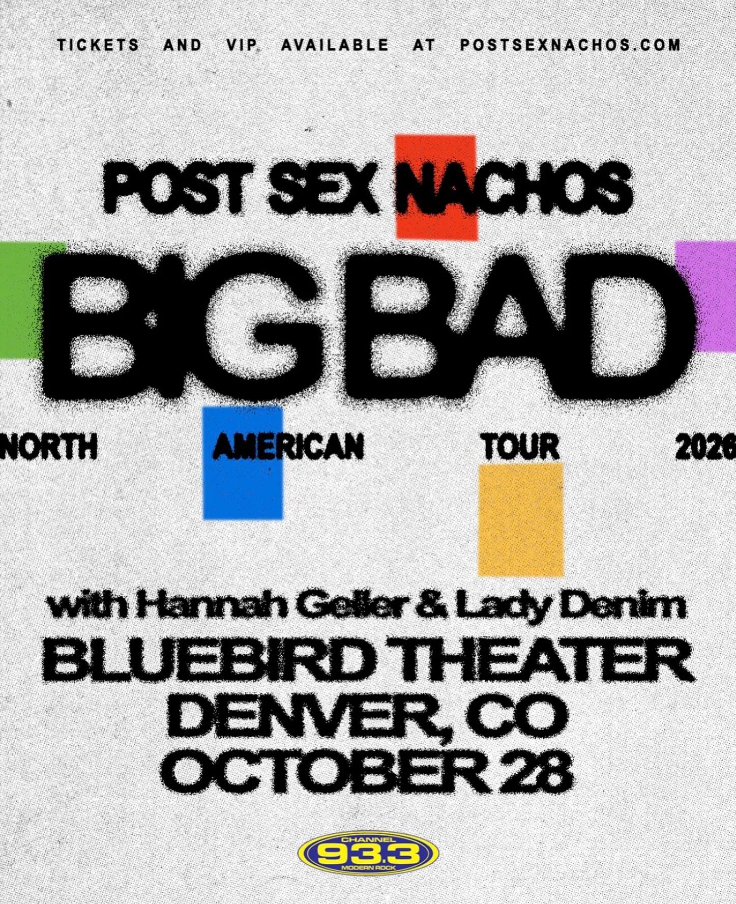 Lady Denim, playing Bluebird Theater, Oct 28
