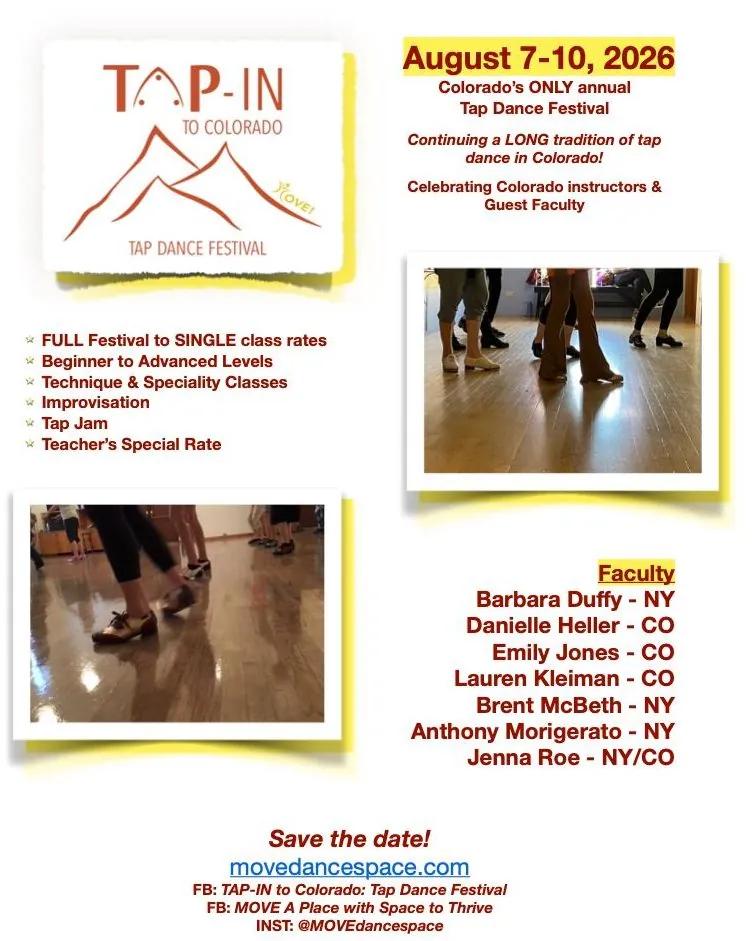 TAP-IN to Colorado Tap Dance Festival 2026