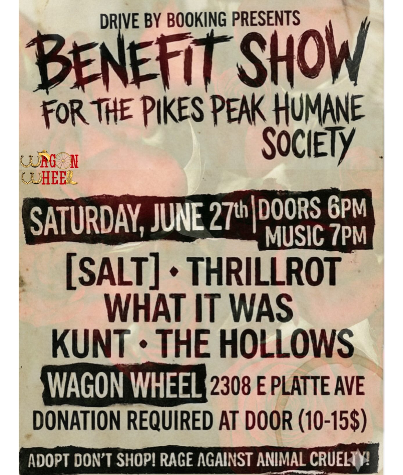 Benefit Show for Pikes Peak Humane Society at Wagon Wheel