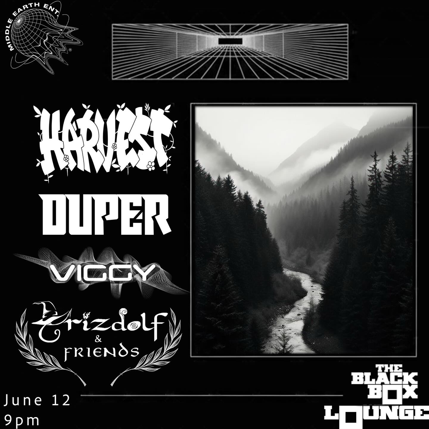 Harvest at The Black Box Lounge with Duper, VIGGY, Trizdolf & Friends