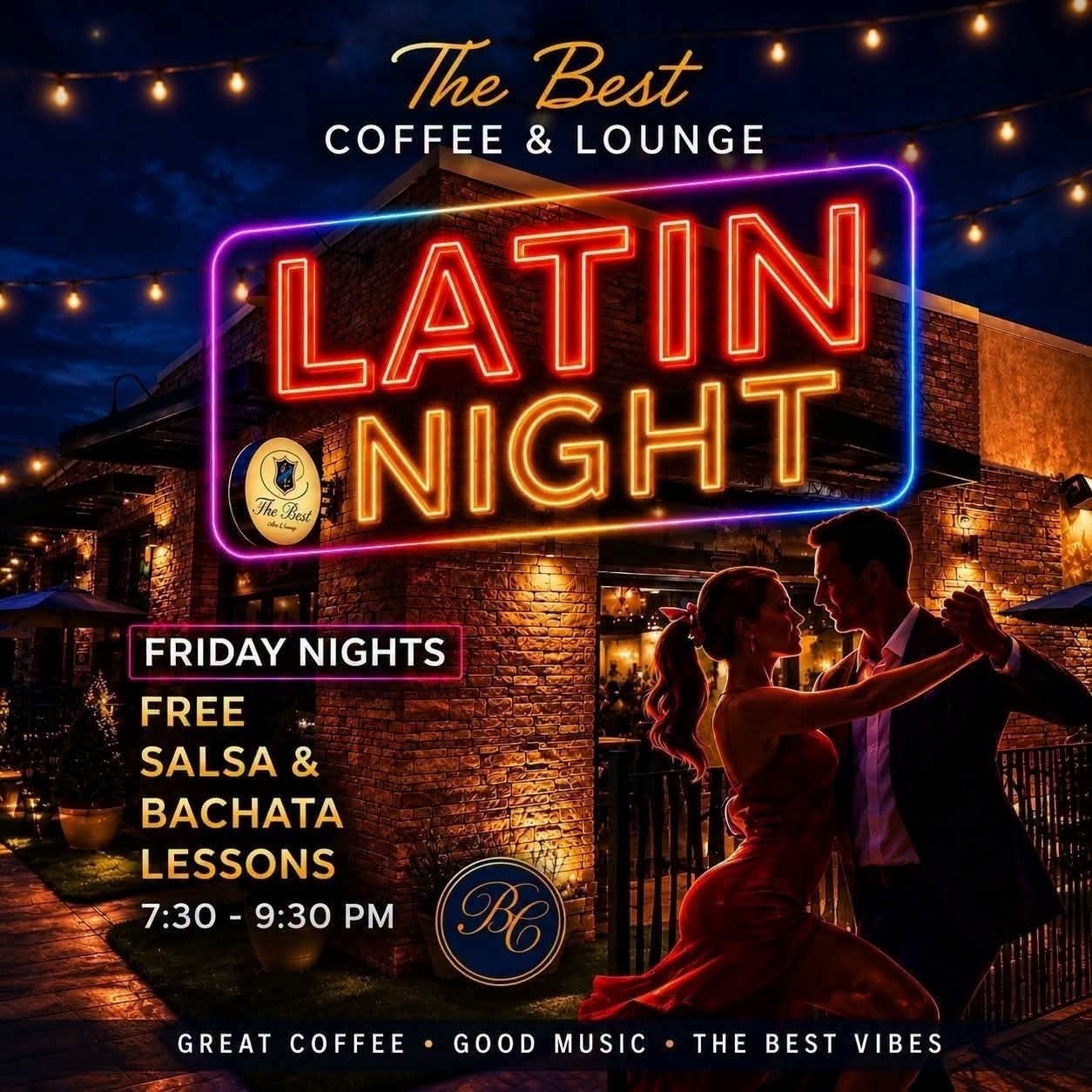 Latin Night: Free Salsa & Bachata Lessons at The Best Coffee & Lounge