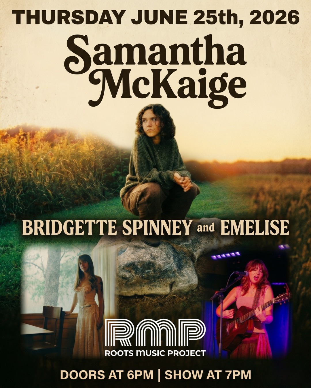 Samantha McKaige with Bridgette Spinney and Emelise at Roots Music Project