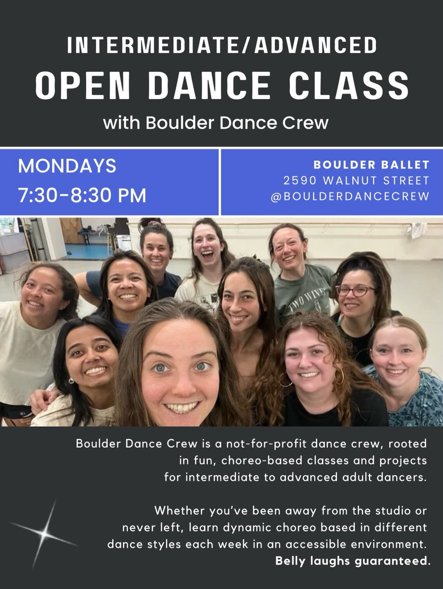 Intermediate/Advanced Open Dance Class with Boulder Dance Crew